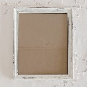 Shabby White Wood Picture Frame 8 x 10